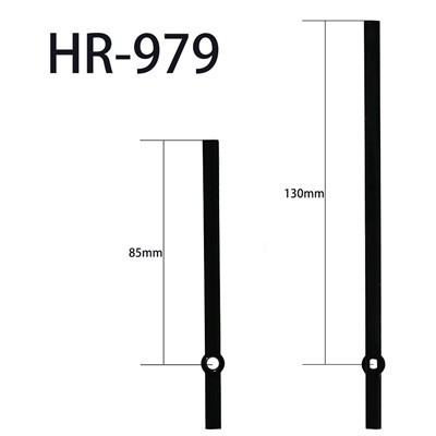 Urni kazalci HR-979 črna ura in minuta, kvadratna luknja z bakrenim tulcem